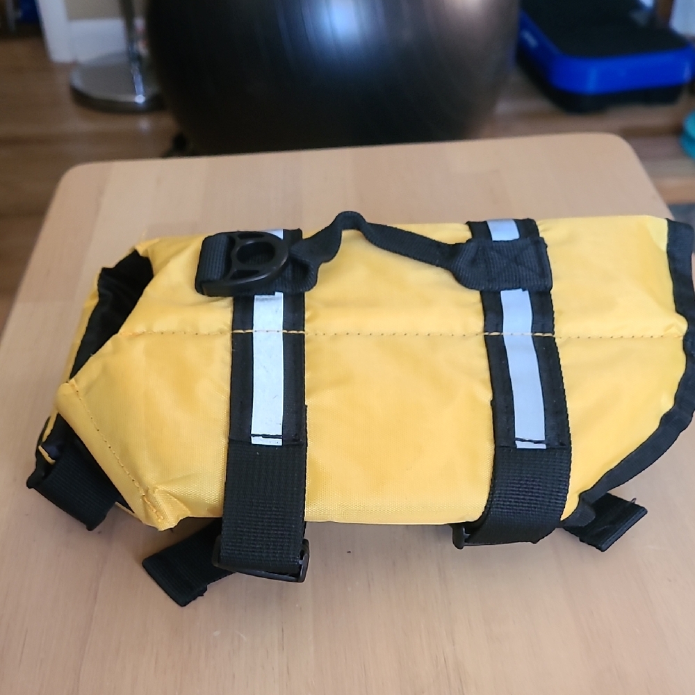 Yellow and Black Dog Harness